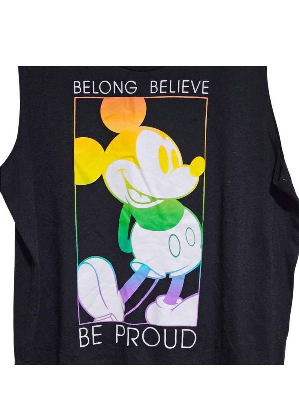 Disney Pride Mickey Mouse Rainbow Tank Top 3XL (22W-24W) EUC - Picture 5 of 6